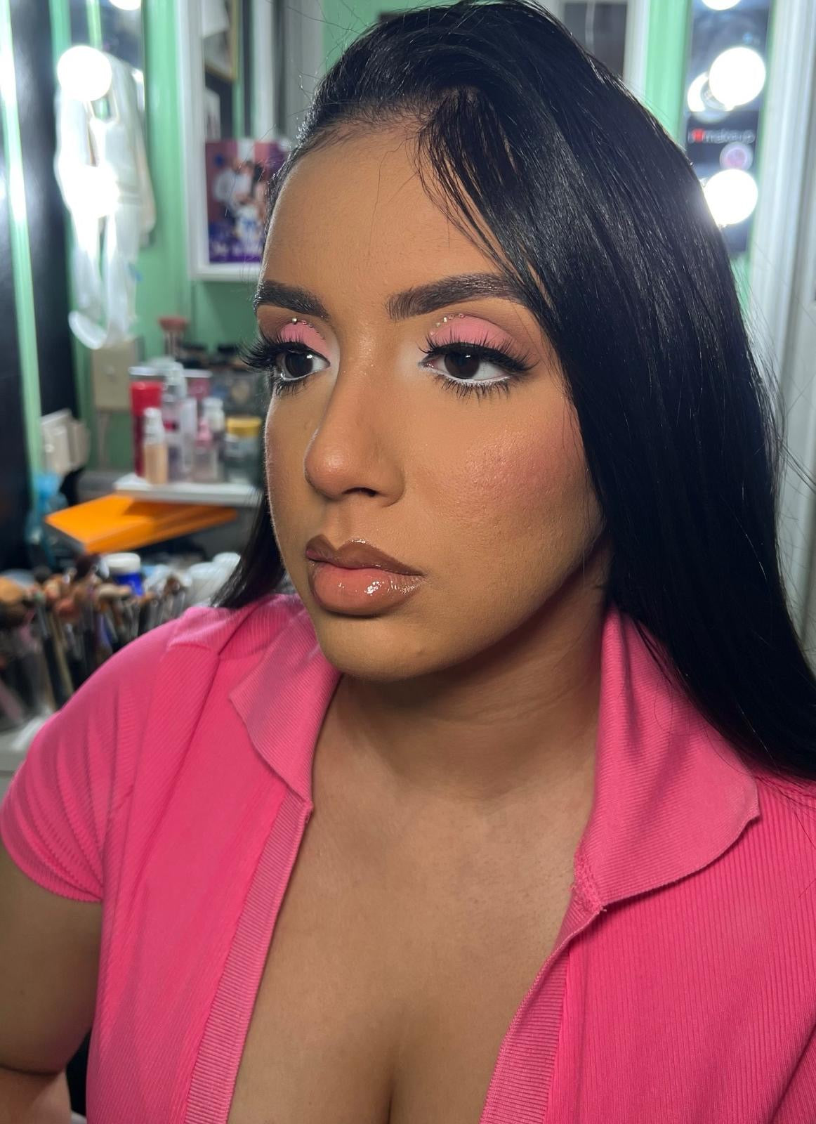 Rhinestones Makeup Glam